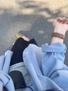 Blue Long Sleeve Shirt Womens Spring Fashion French Style Sun Protection Outerwear Casual Elegant Versatile Office Commute