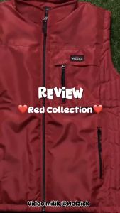 WELZICK - Vest Rompi Outdoor Rgn02 Red Size Medium M L XL Big Size Jumbo 2XL 3XL