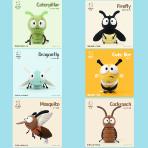 Insect Series Plush Toy Dragonfly Cute Interesting Realistic Multiple Styles Bee Cockroach Firefly Decorative Gifts For Children