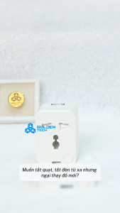 (Rạng Đông)(WIFI) Ổ cắm thông minh Kết nối Wifi Điều khiển từ xa OC.01.WF 16A