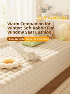 BOZK | Machine Washable Year-Round Use Rabbit Fur Like Pad