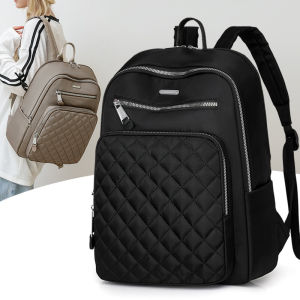 กระเป๋าเป้สะพายหลังผ้าไนลอน Oxford สำหรับเดินทาง ความจุขนาดใหญ่ กระเป๋าใส่โน้ตบุ๊กแบบยูนิเซ็กซ์ กระเป๋าสะพายไหล่สองข้างแบบมีซิป