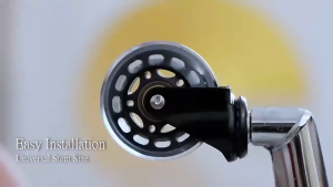 Roda kursi kantor gaming 3" as tusuk roda karet bening roda furniture roda tancap polos 73mm