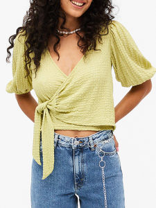 Áo Sơ Mi Nữ Tay Lửng Năm Nút Cổ Chữ V Thiết Kế Hàn Quốc Thoải Mái Thường Ngày Thu Đông MK Áo Chui Đầu Dài Vừa Phải