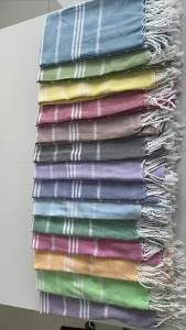 1pc Turkish Cotton Beach Towel Oversized And Sand Free Quick DryTowel Beach Blanket For Bathing Swimming 39*71 In BathroomA