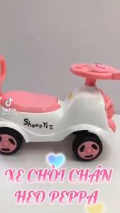 Xe chòi chân con heo con thỏ ngộ nghĩnh có nhạc cho bé 1 - 4 tuổi có tự lưng bảo hành 6 tháng
