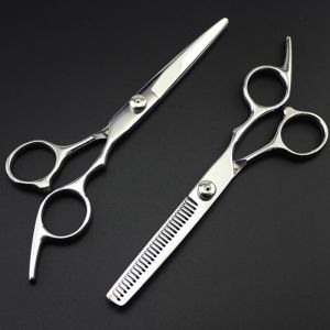 Stainless Steel Haircut Scissors for Hair Thinning and Cutting 6 inches Professional Hairdressing Trim Tool Barber Shears Thinning Clippers