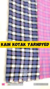 Kain Katun Yarndyed Motif Kotak Kotak 557HJ/557RUN/557BR/557MRM