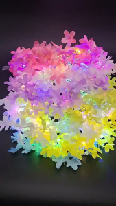 LED Adjustable Simulation Flower Crown Light Wreath Luminous Headband Birthday Gift Headdress Christmas Headband Decor 花环