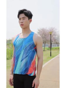 Mens Running Vests Athletics Tank Top Super Lightweight Speed Sports Fitness Guys Sleeveless Shirts Clothing Athlete Track Field