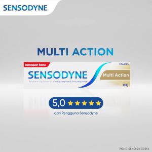 Sensodyne Toothpaste Pasta Gigi Sensitif Perawatan Multi Manfaat Multi Action 2x100gr [TWINPACK]