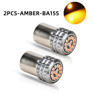 KEVANLY | 2PCS 1156 BA15S P21W LED Bulbs Car Turn Signal Light 15SMD DRL Daytime Running Light 12V Super Bright Brake Reverse Lamp
