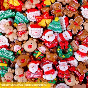 Christmas Cartoon Resin DIY Accessories Decorative Material
