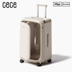 cece | 2025 New Deep Compartment Side-Open Aluminum Frame Luggage