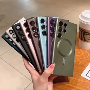 Case untuk Samsung galaxy S25 Ultra / S25 Plus / S25 5G Soft Case MagSafe magnet wireless graduation matte feel Casing cover