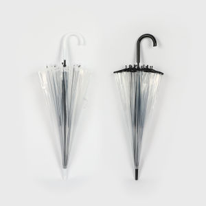 GUANGMANZHI | Thickened Transparent Straight Handle Umbrella