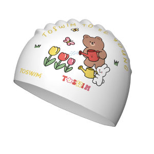 toswim | Protective Ear Comfortable Silicone Swim Cap