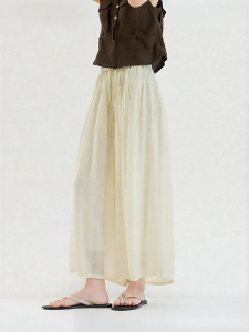 Fano | Quần Culottes Dễ Dàng Rộng Rãi Cho Phụ Nữ 3/4 Độ Dài Có Dây Thun