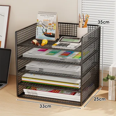 evesigar | ชั้นวางเอกสารสำหรับสำนักงาน A3 A4 ชั้นจัดเก็บเอกสารแบบหลายชั้น