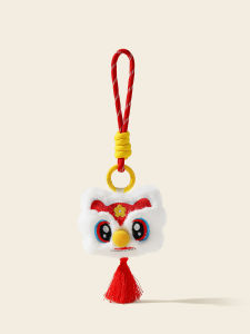LONGKUI | Chinese Lion Plush Charm Decoration