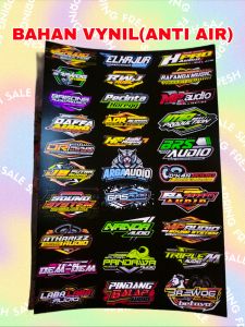 STIKER AUDIO | STIKER SOUND | STIKER SOUNDSYSTEM | STIKER ANTI AIR | STIKER VYNIL | STIKER PACK | STIKER 1 LEMBAR