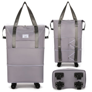 Large Capacity Travel Bag with Wheels Bag for Traveling Outdoors Luggage Bag Can Hang Suitcase Bag for Business Trips