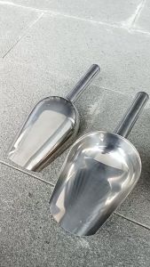 Sendok Skop Es Batu Stainless Tebal/Sekop Es/Sekop Beras Stainless 8 inch 9 inch Alat Buah Dapur Peralatan Steel Kitchenware
