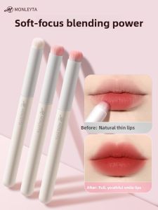 MONLEYTA | Portable Round Head Lip Brush Makeup Brush For Lipstick Concealer Girls Lip Blending Multifunctional Lip Pencil Brush