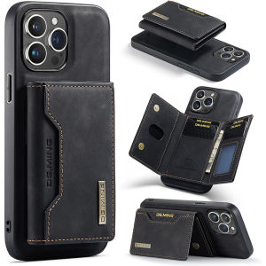 เคสโทรศัพท์หนังมีกระเป๋าเงินเข้ากันได้กับเคสสำหรับ iPhone 16 Pro Max 15 14 13 12พร้อมกระเป๋าเก็บบัตรผู้ชาย2 In 1ฝาหลังแบบถอดออกได้