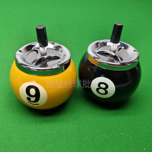 Thùng Đựng Thuốc Lá Billiard Thời Trang Bằng Kim Loại Black Eight Billiard Phụ Kiện Trang Sức Thủ Công Quà Tặng Thể Thao
