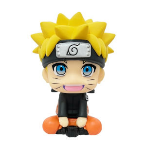 Bandai | 9cm Naruto Q Version Anime Character Anime Kakashi Sasuke Nizuchi Naruto Car Model Accessories Cute Toy Naruto Character Model