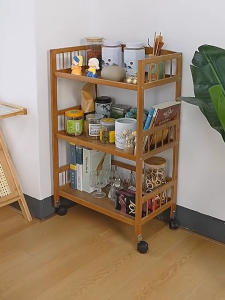 ชั้นวางของเคลื่อนที่ ชั้นวางของแบบรถเข็น มีล้อและที่จับ แข็งแรงทนทาน เคลื่อนย้ายสะดวก