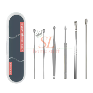 Alat Pembersih Korek Kuping 5 in 1 Spiral Sendok Pembersih Kotoran Telinga Ear cleaning Stainless