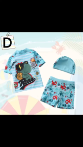 BAJU RENANG ANAK LAKI PRINTING MOTIF DINOSAURUS CAPTAIN AMERICA swimear