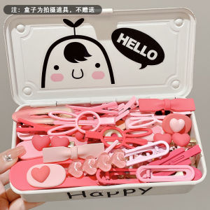 Pink Dopaamine Hair Clips Womens 2025 New Side Bangs Hair Clips Small Hairpins Childrens Hair Accessories Stylish Hair Decorations