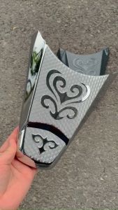 Ốp Chụp đuôi Shmode (Cóc đèn/Ốp đèn soi biển số) Cacbon và Xi cho xe Honda Shmode 2020-2023 chính hãng Artistar