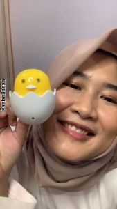 Lampu Tidur LED Telur Ayam Lampu Malam Sensor Cahaya Otomatis Night Light Dekorasi Kamar Anak Bayi Lampu Hias Unik Lucu Hemat Listrik Colok Stop Kontak