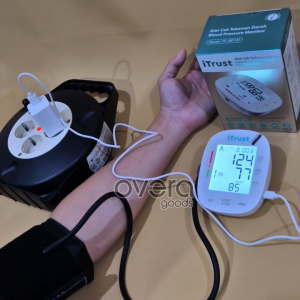 iTrust Tensimeter Digital Otomatis Suara Bahasa Indonesia FC-BP101 | Tensi Cek Tekanan Darah Garansi 3 Tahun | OVERA