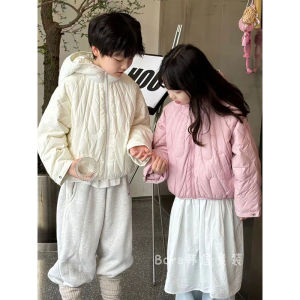 Childrens down Jacket Lightweight Warm Short Style Baby Boy Girl Coat Autumn Winter Clothes 90% White Duck down Filling