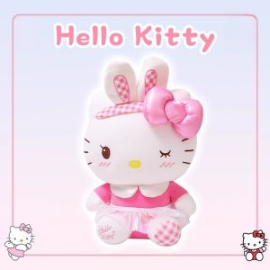 Hellokitty Plush Doll Cat Toy Birthday Gift for Girls Soft Stuffed Toys Original Version PP Cotton Filling Hellokitty Plushie