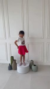 Setelan Anak Perempuan - Set Baju Anak Cewek Atasan Bawahan 1-6 tahun 4316