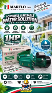 KATOOLS - Marflo Jet Pump Water Pump 1HP Self-Priming Shallow Well Water Pump Booster