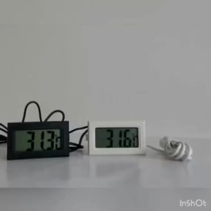 BuildCore Digital Thermometer Hygrometer Mini LCD Humidity Meter Freezer Fridge Thermometer for -50~70 Coolers