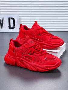 Red Wedding Style Running Shoes