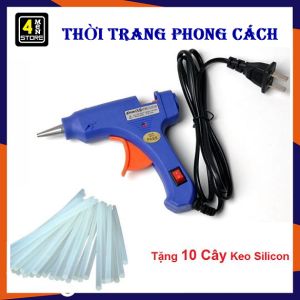[HCM] Combo 01 Súng bắn Keo 20W + 10 Keo Nến Nhỏ Dài 25cm Tặng Kèm 10 Keo Silicon