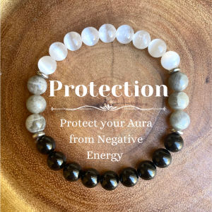 Protection Bracelet from negative energy Tourmaline Labradorite Bracelet Natural stone Bracelet Good Gift for Women/Men 1pc