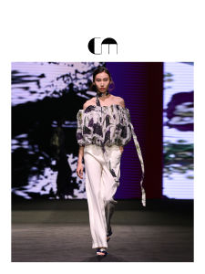 Floral Print Flowing Chiffon and Silk Blouse