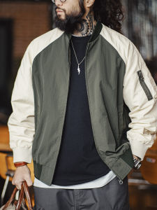 MADEN | Áo khoác bomber nam Maden MA1 phong cách retro tay raglan phối màu