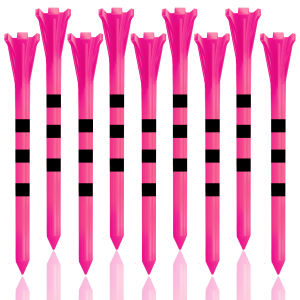 Golf Tees Plastic Unbreakable 5 Prongs Head Tee with Stripe Markers 50pcs83mm70mm Long Ball Holder Low Friction Less Resistance