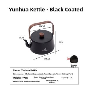 Mountainhiker | Aluminum Outdoor Fire-Safe Kettle 1.1L